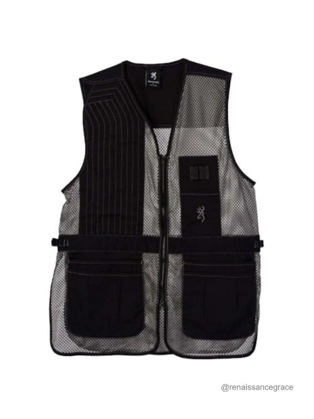 Browning Trapper Creek 100% Cotton Twill Shooting Vest Utility Pockets